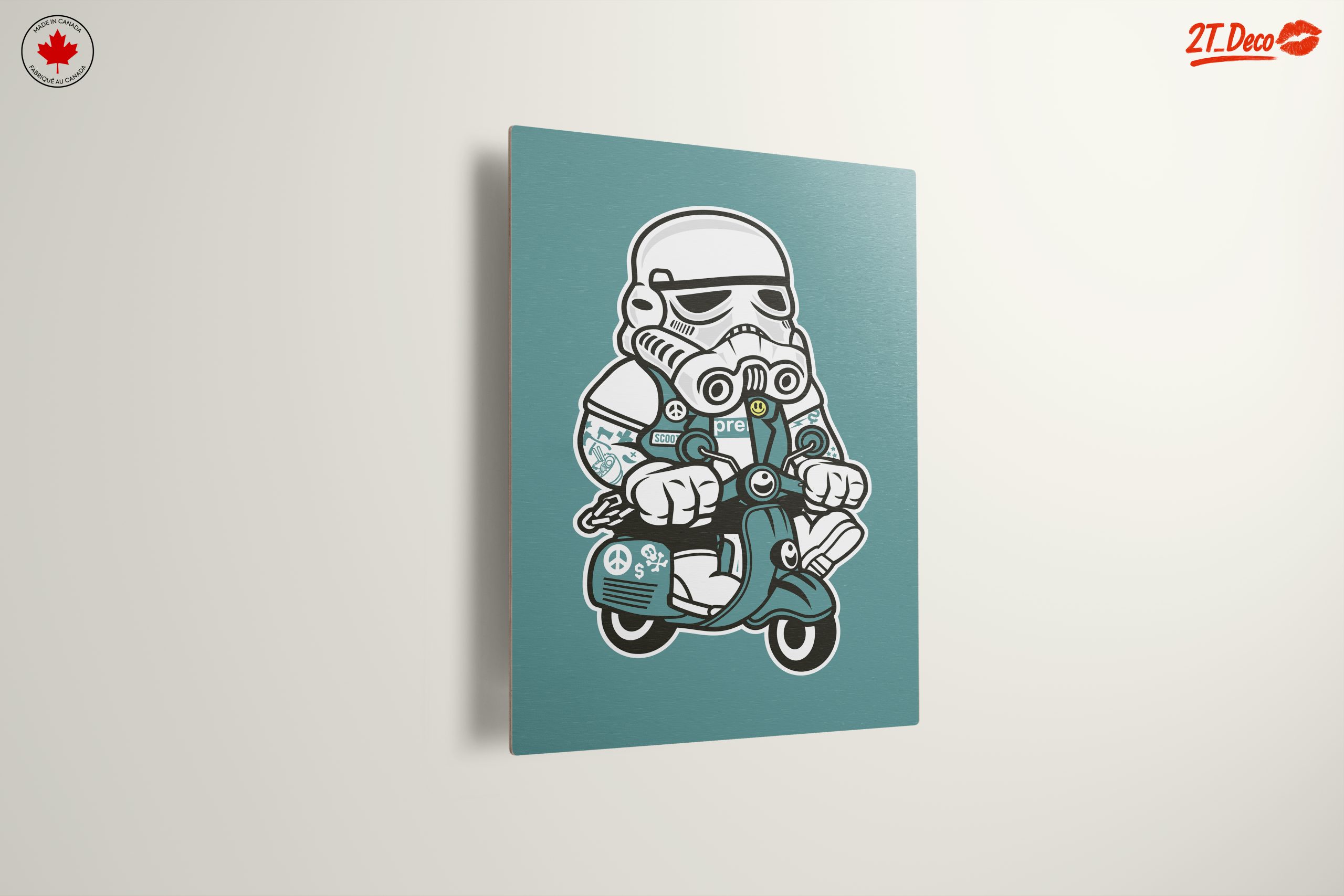 Stormtrooper Riding a Scooter Art - Image 13