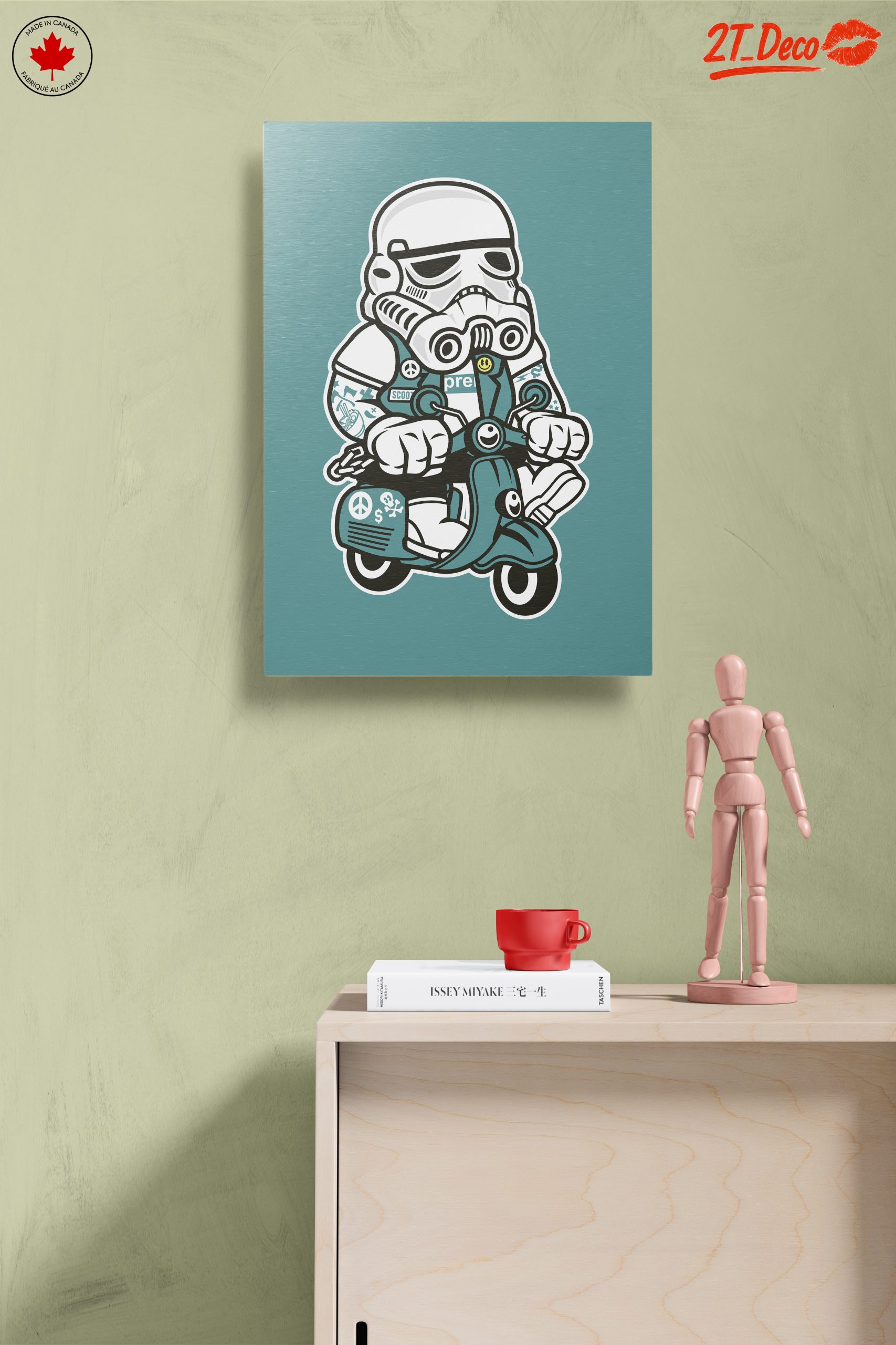 Stormtrooper Riding a Scooter Art - Image 14
