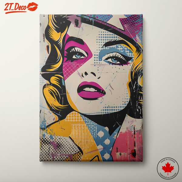Vibrant Pop Art Portrait of a Woman 10