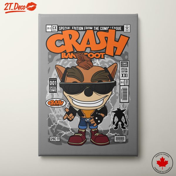 Crash Bandicoot Comic Style Artwork