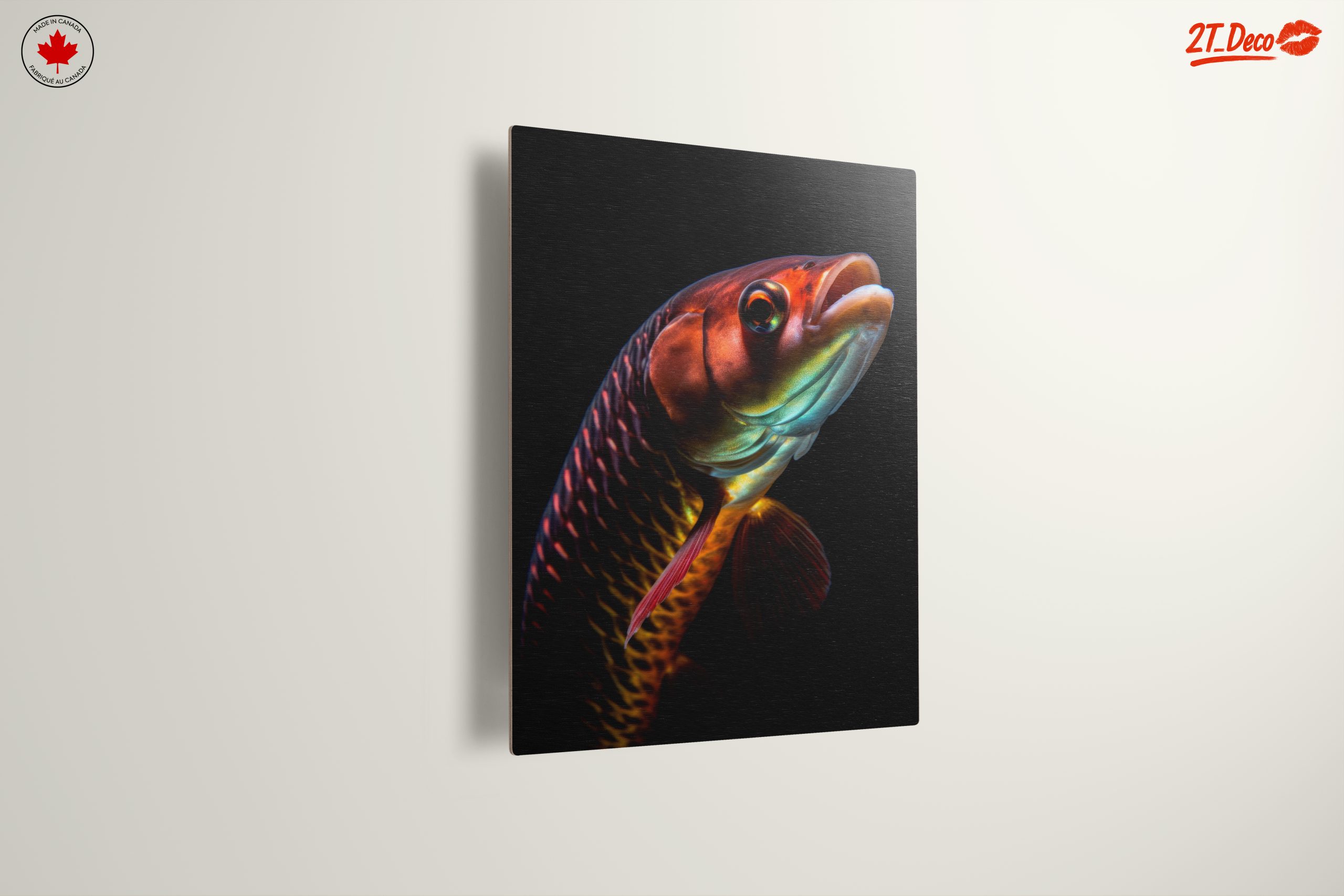 Vibrant Fish Portrait on Black Background - Image 13