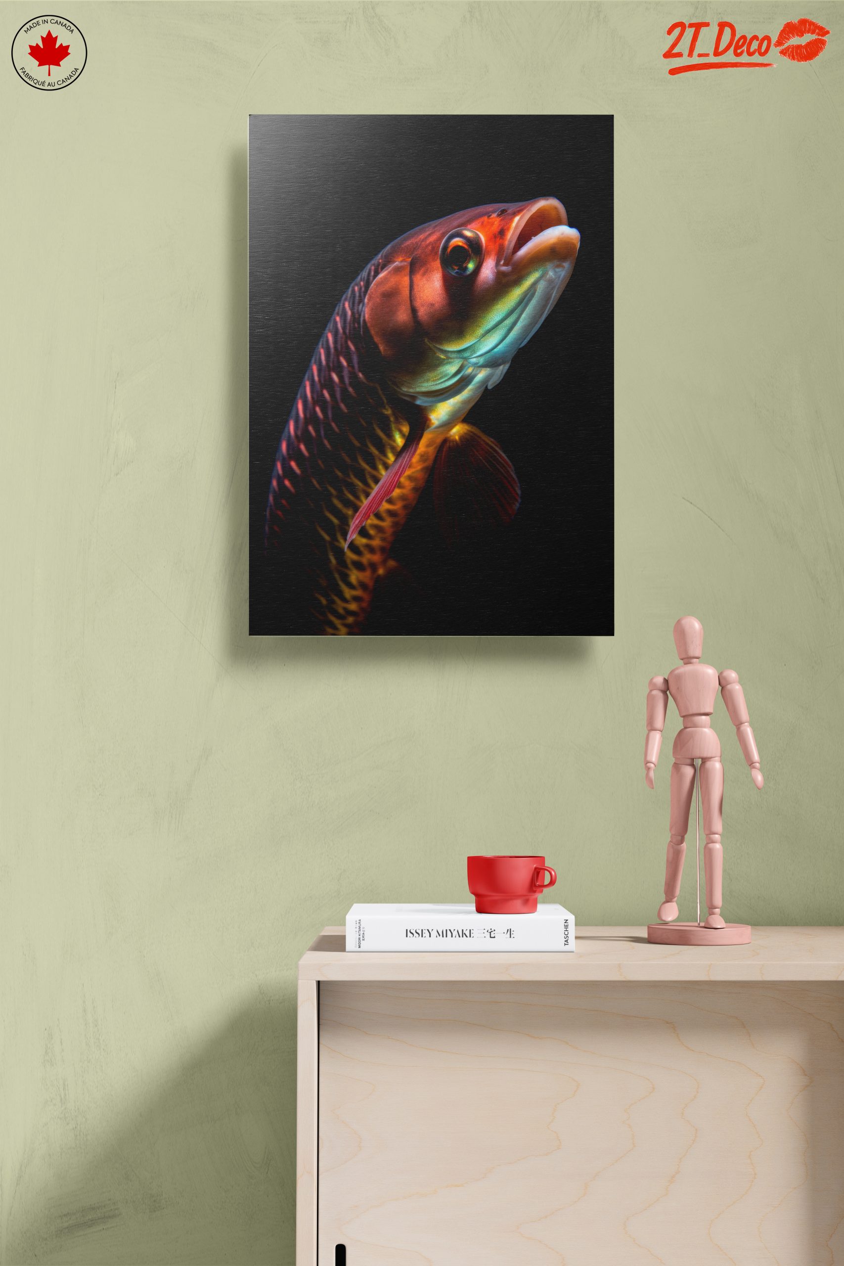 Vibrant Fish Portrait on Black Background - Image 14