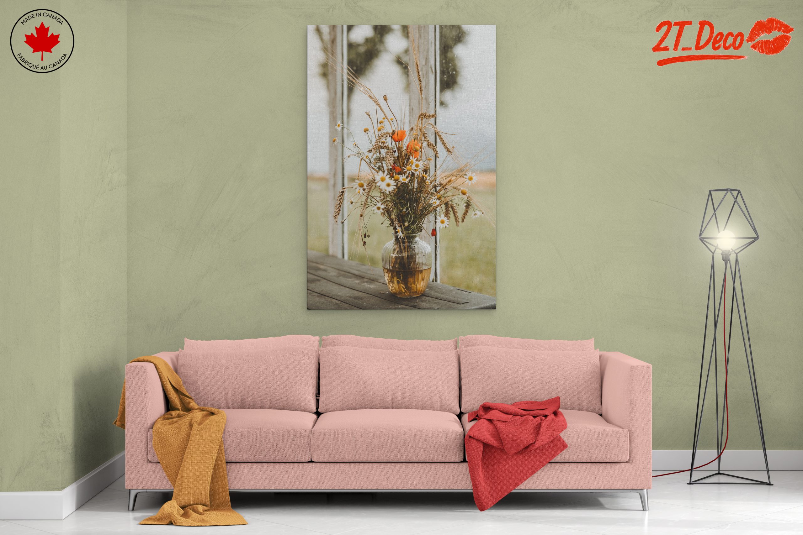 Charming Floral Arrangement in a Vase - Image 2