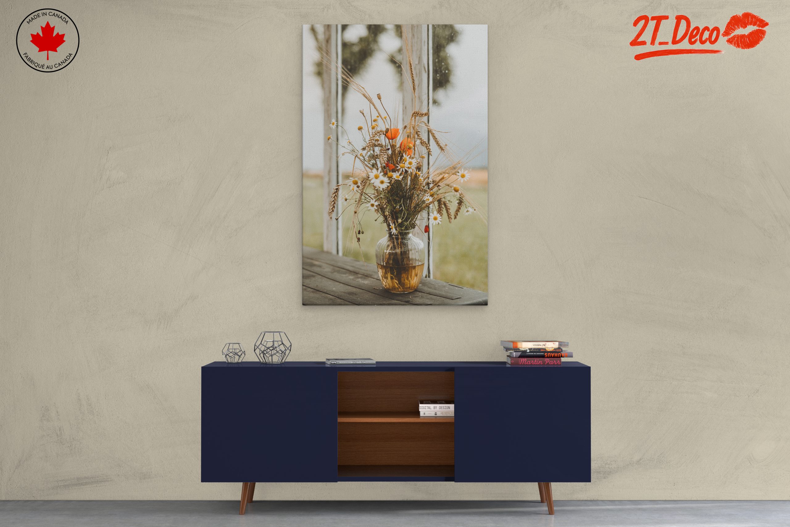 Charming Floral Arrangement in a Vase - Image 3