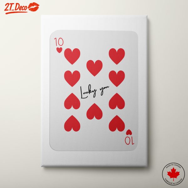 Lucky Hearts Playing Card Art