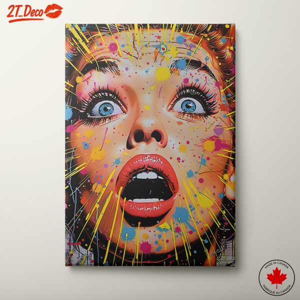 Vibrant Emotional Pop Art Expression
