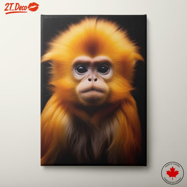 Stunning Portrait of a Golden Monkey