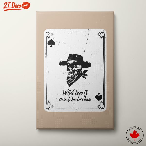 Wild Hearts Can't Be Broken Skull Cowboy Art