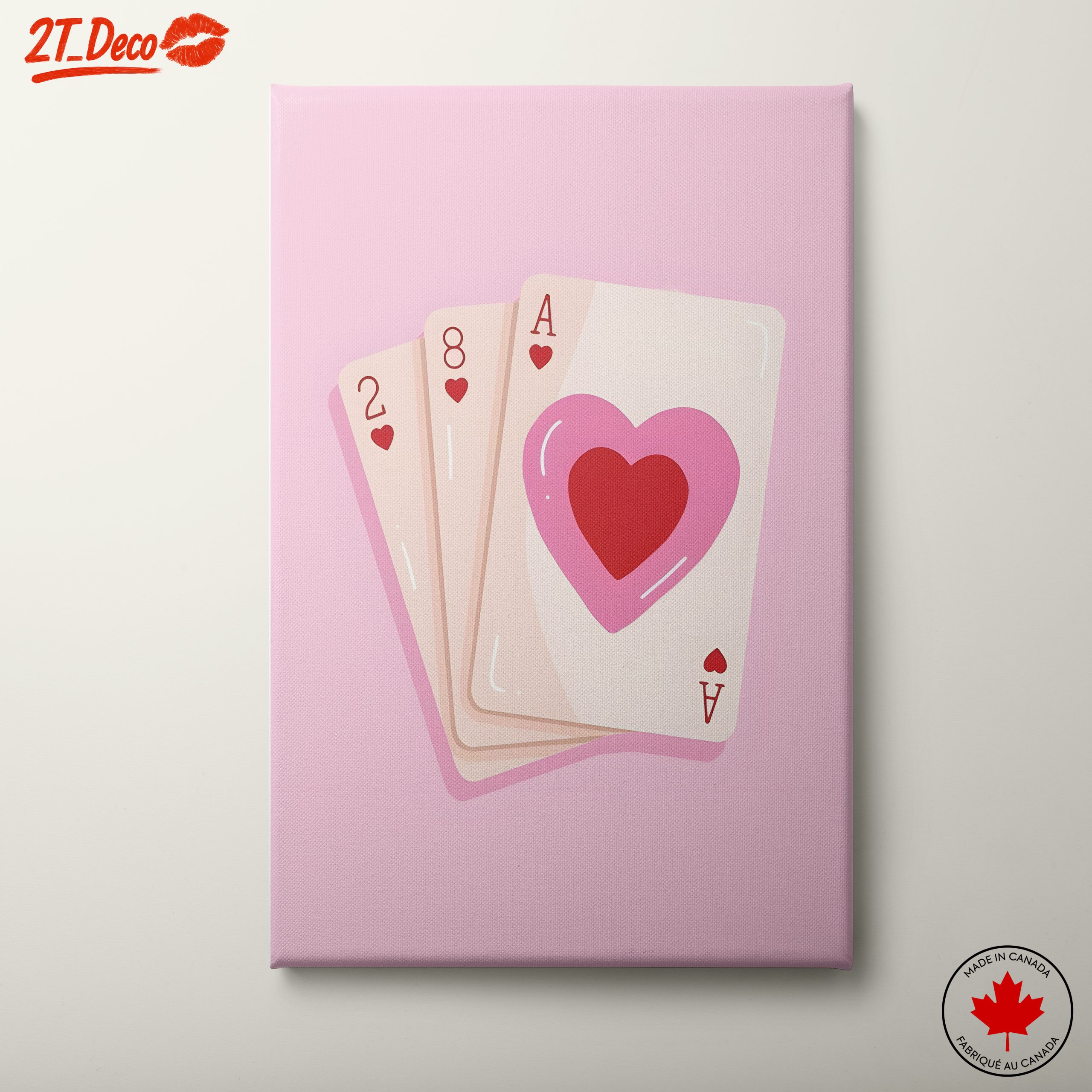 Colorful Playing Cards Art for Home Decoration