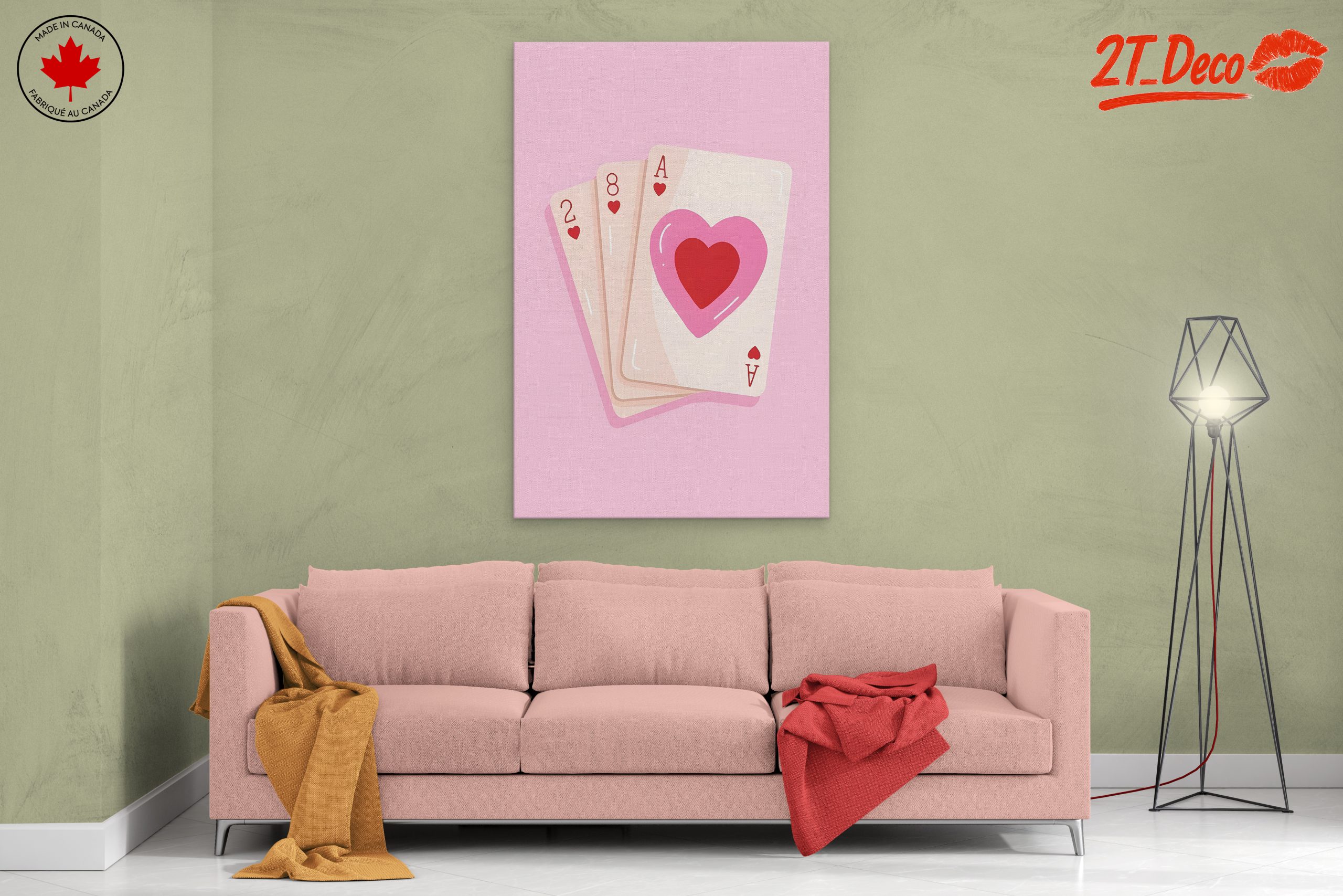 Colorful Playing Cards Art for Home Decoration - Image 2