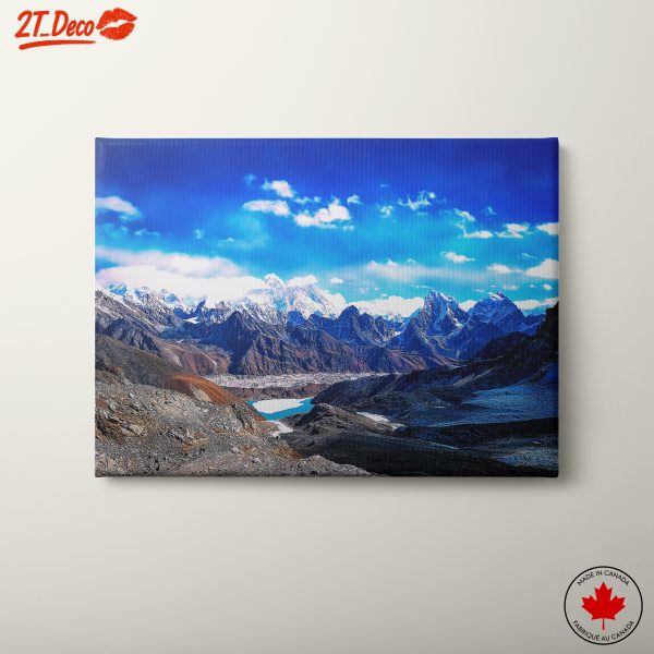 Majestic Mountain Landscape with Glacial Lake
