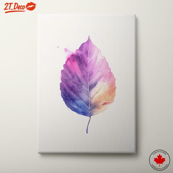 Abstract Botanical Leaf Artwork