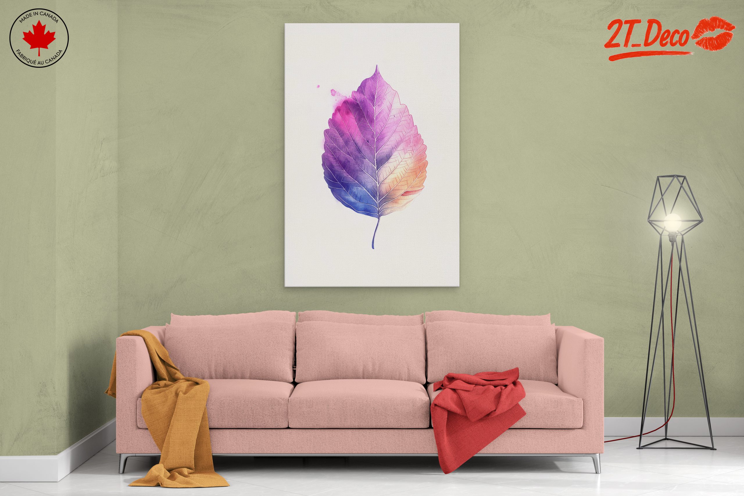 Abstract Botanical Leaf Artwork - Image 2
