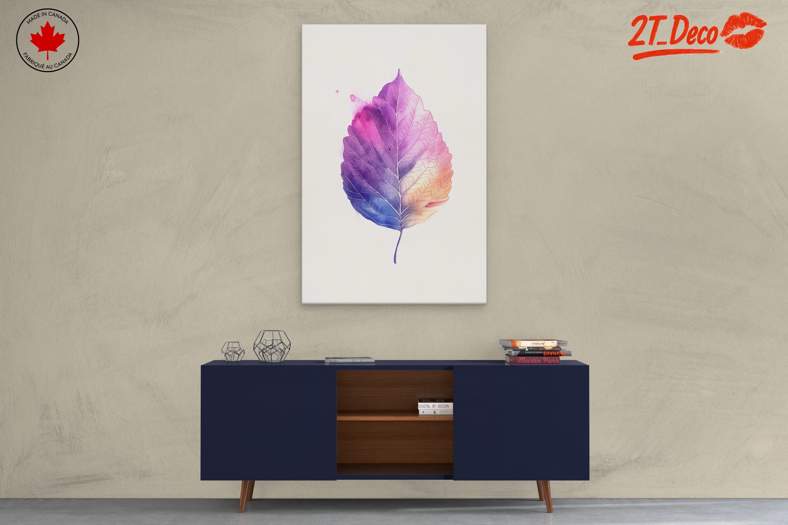 Abstract Botanical Leaf Artwork - Image 3
