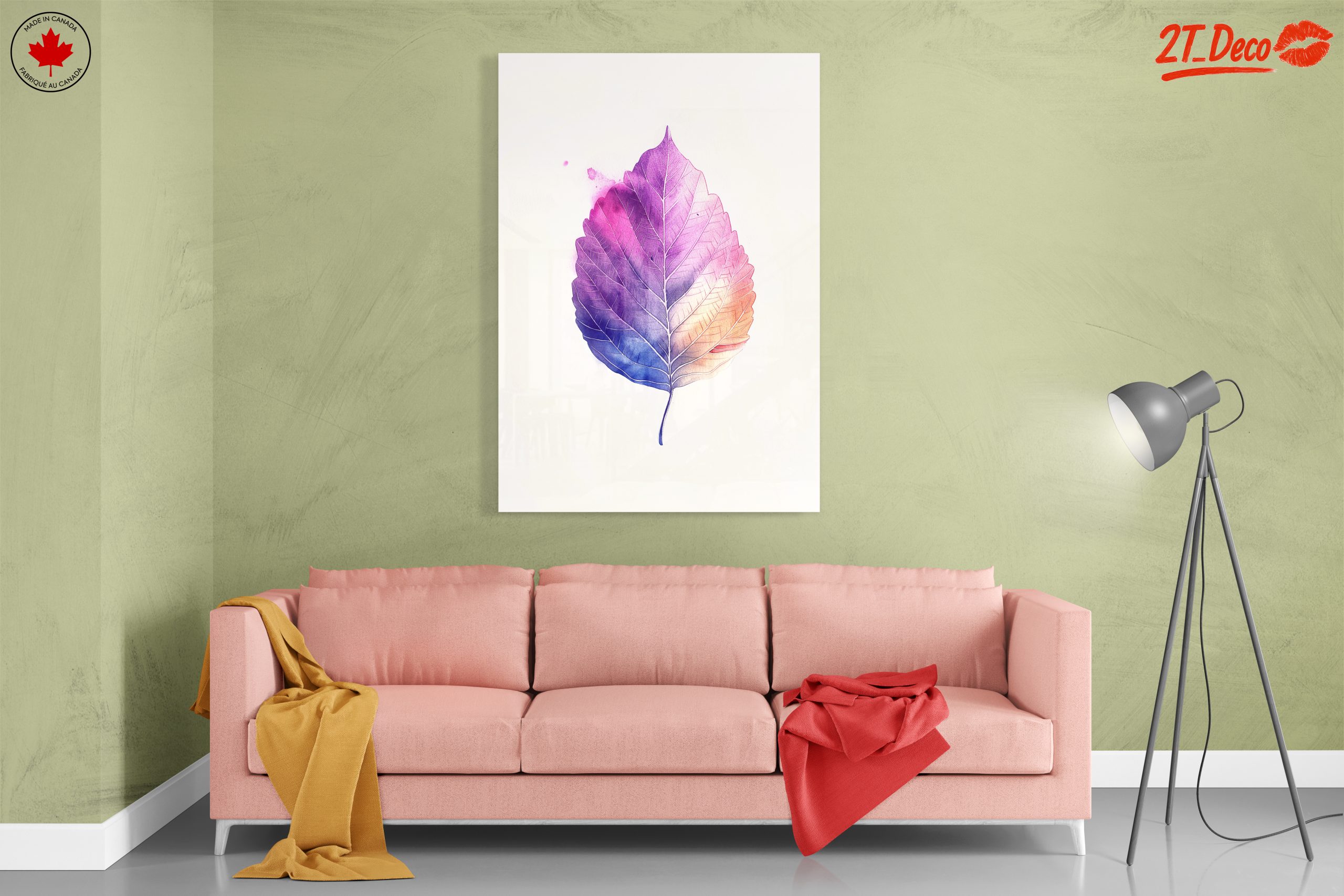Abstract Botanical Leaf Artwork - Image 7