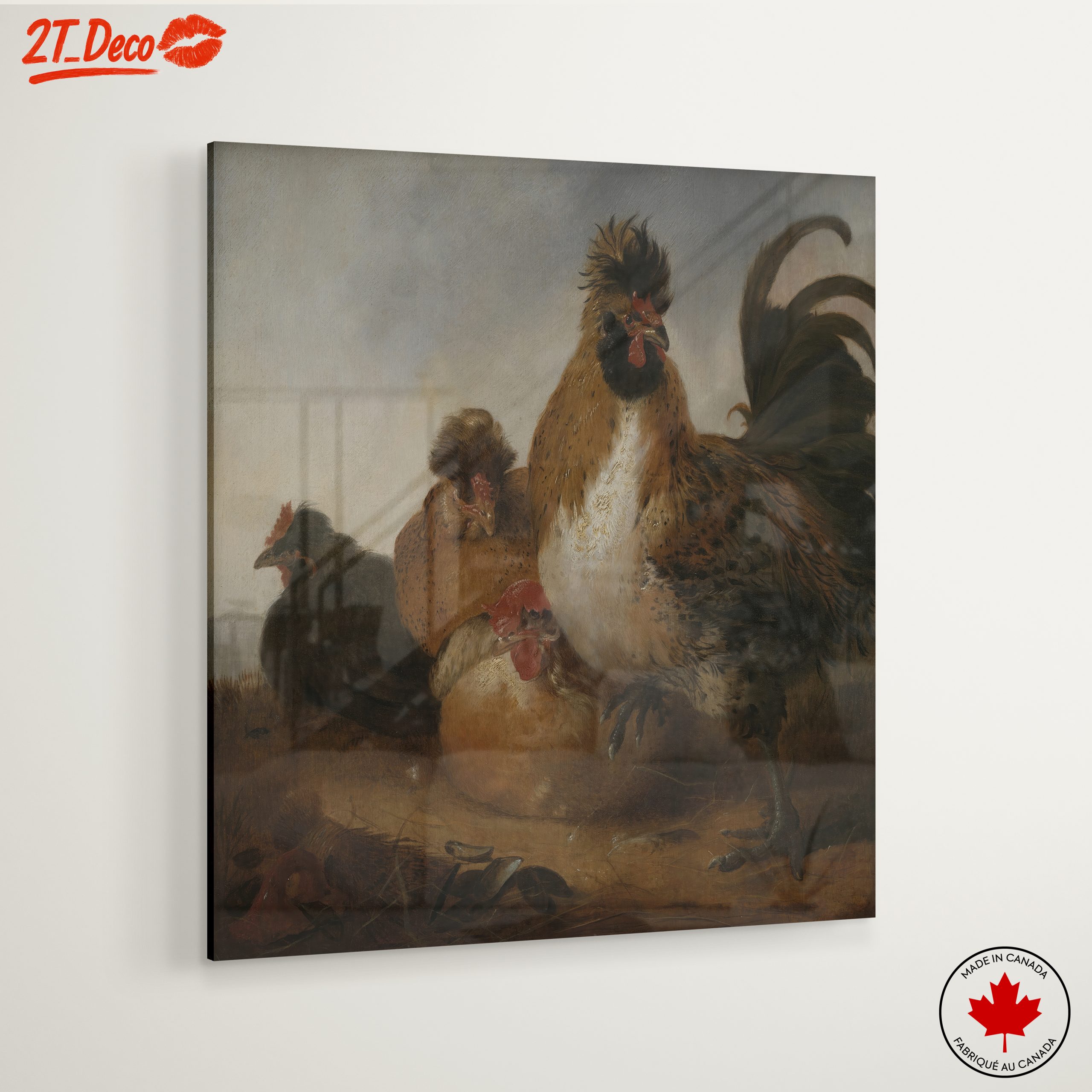 Charming Rustic Chickens Artwork - Image 6