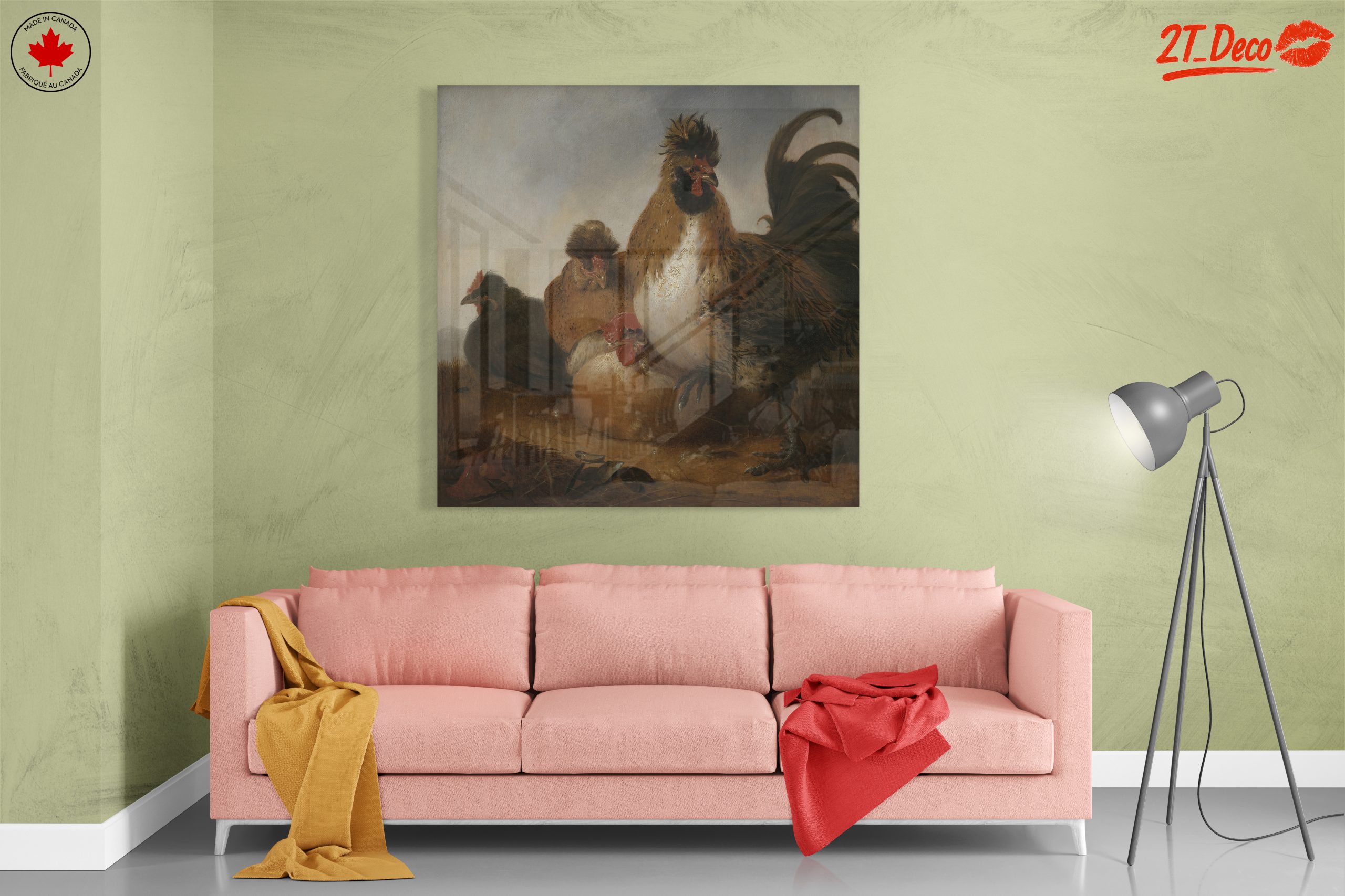 Charming Rustic Chickens Artwork - Image 7