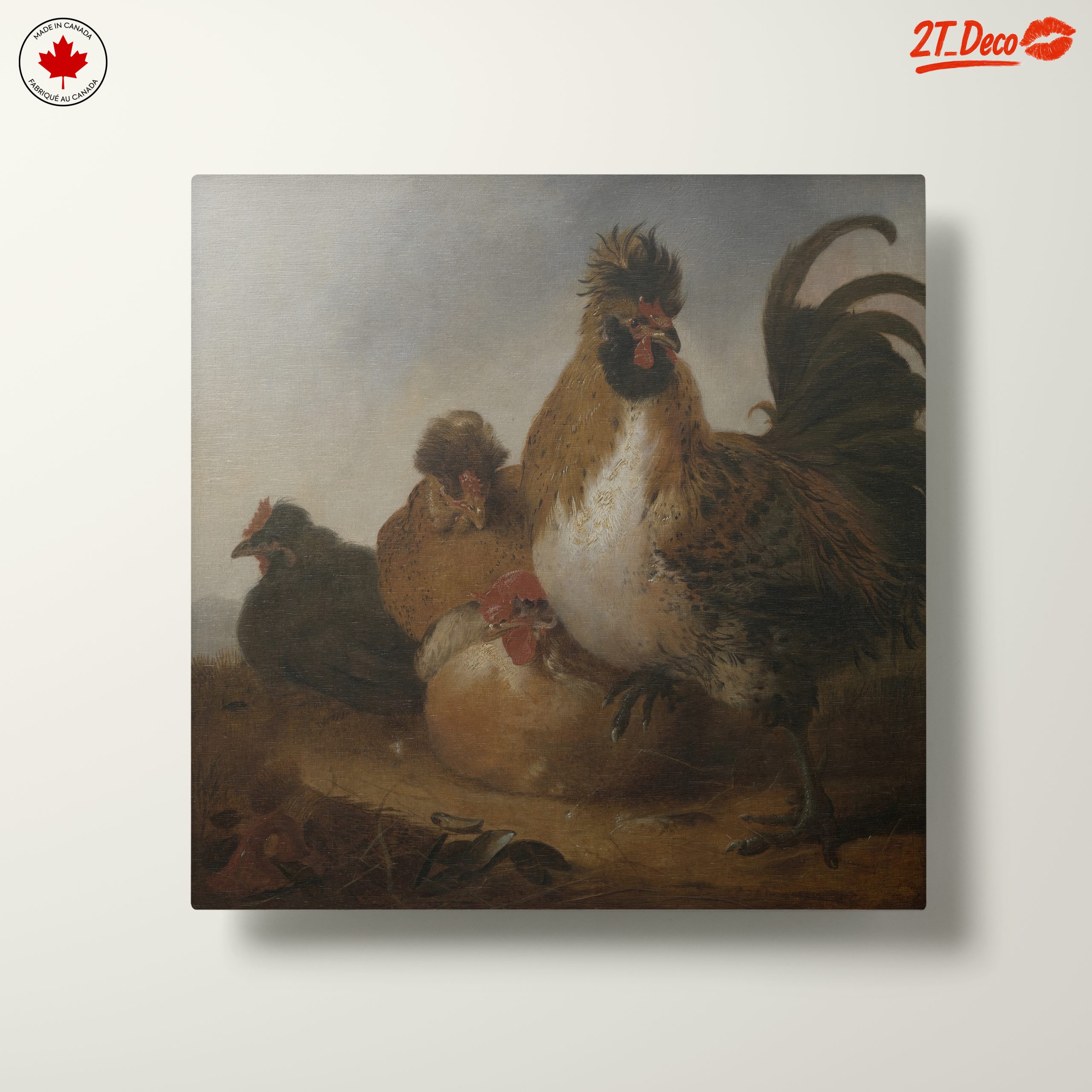 Charming Rustic Chickens Artwork - Image 10