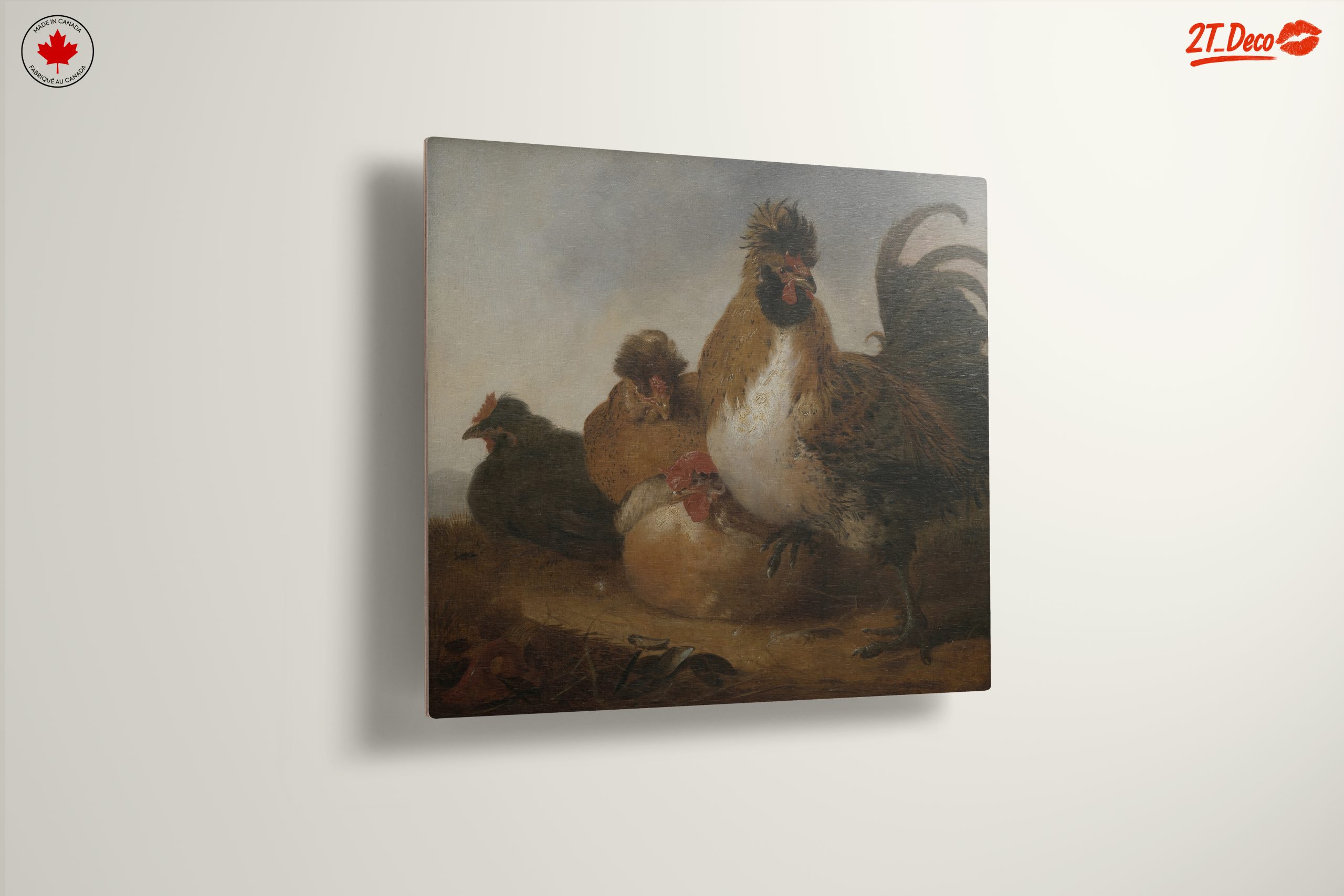 Charming Rustic Chickens Artwork - Image 13