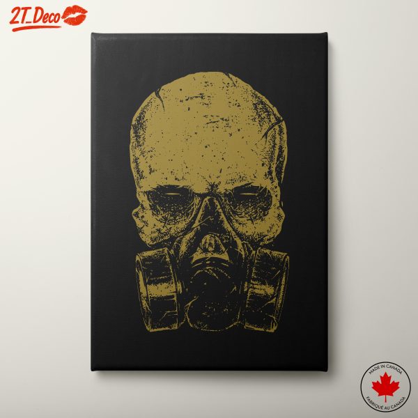 Skull Gas Mask Art for Edgy Decor