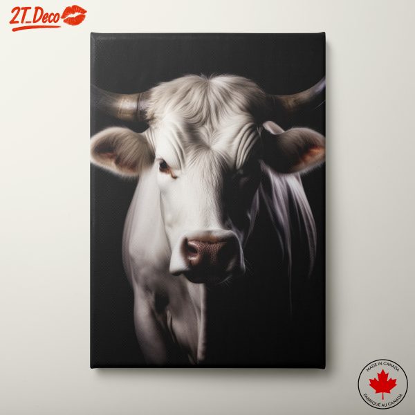 Lifelike Cow Portrait Close-Up