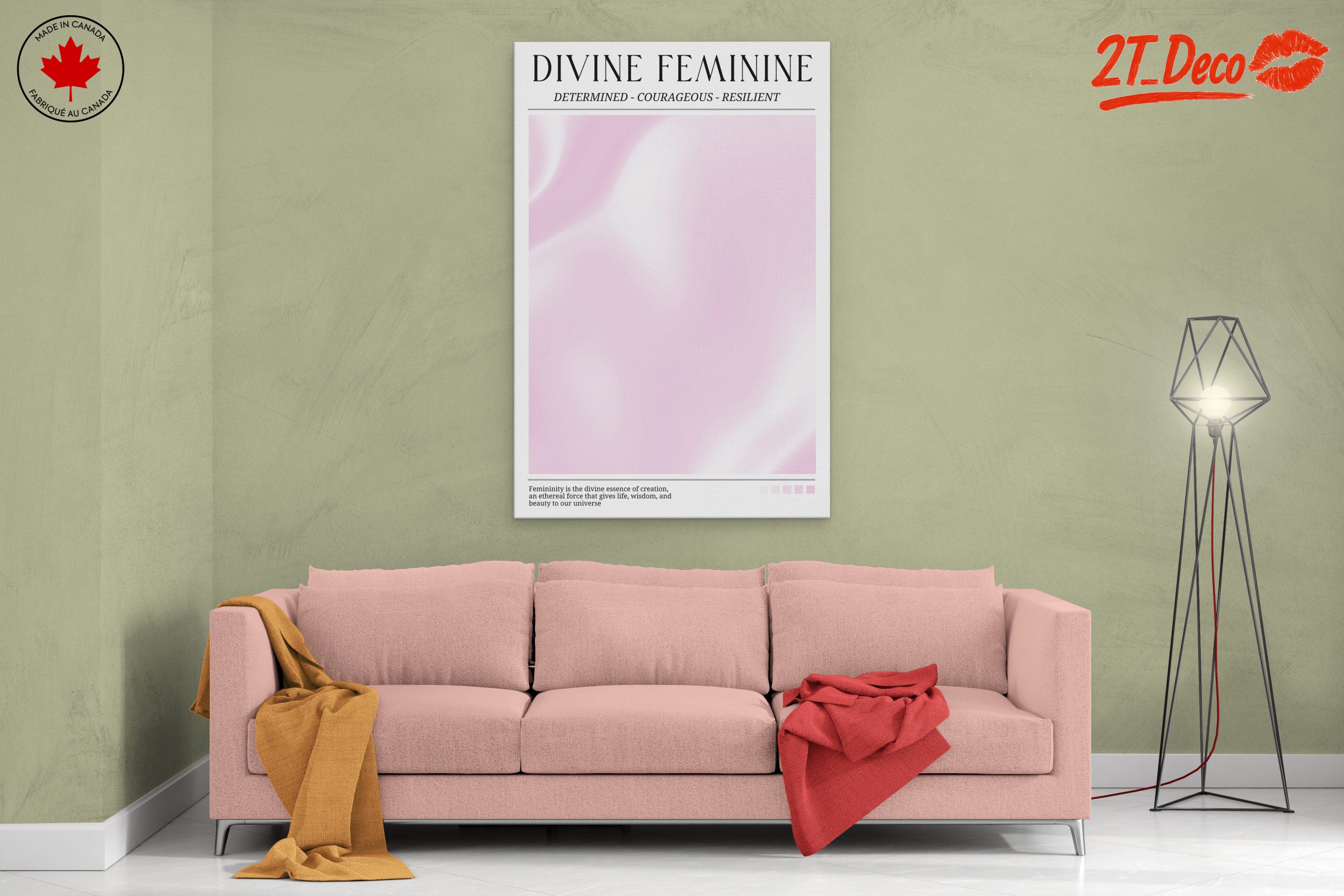 Feminine Essence Design with Inspirational Quote - Image 2