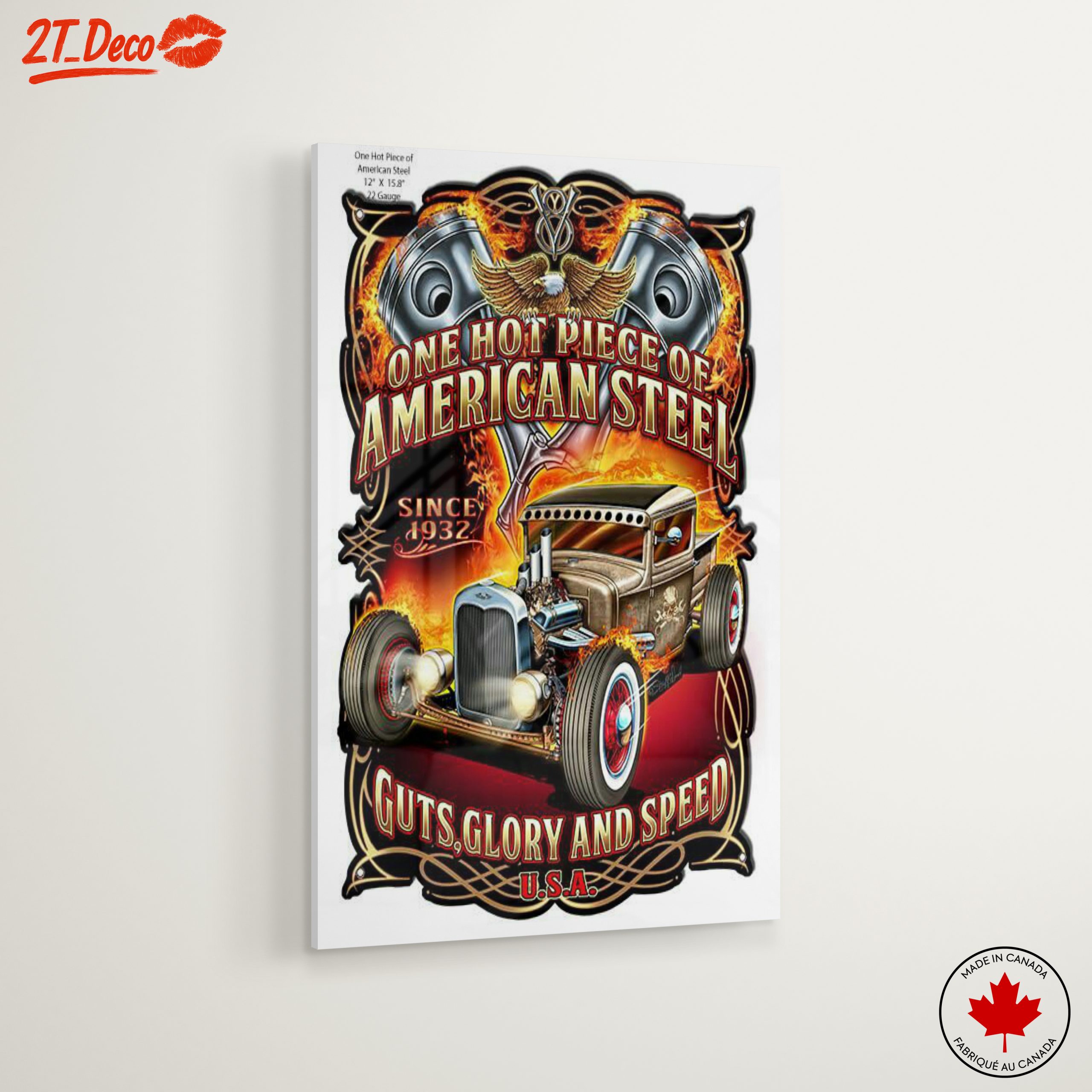 One Hot Piece of American Steel Retro Car Art - Image 6