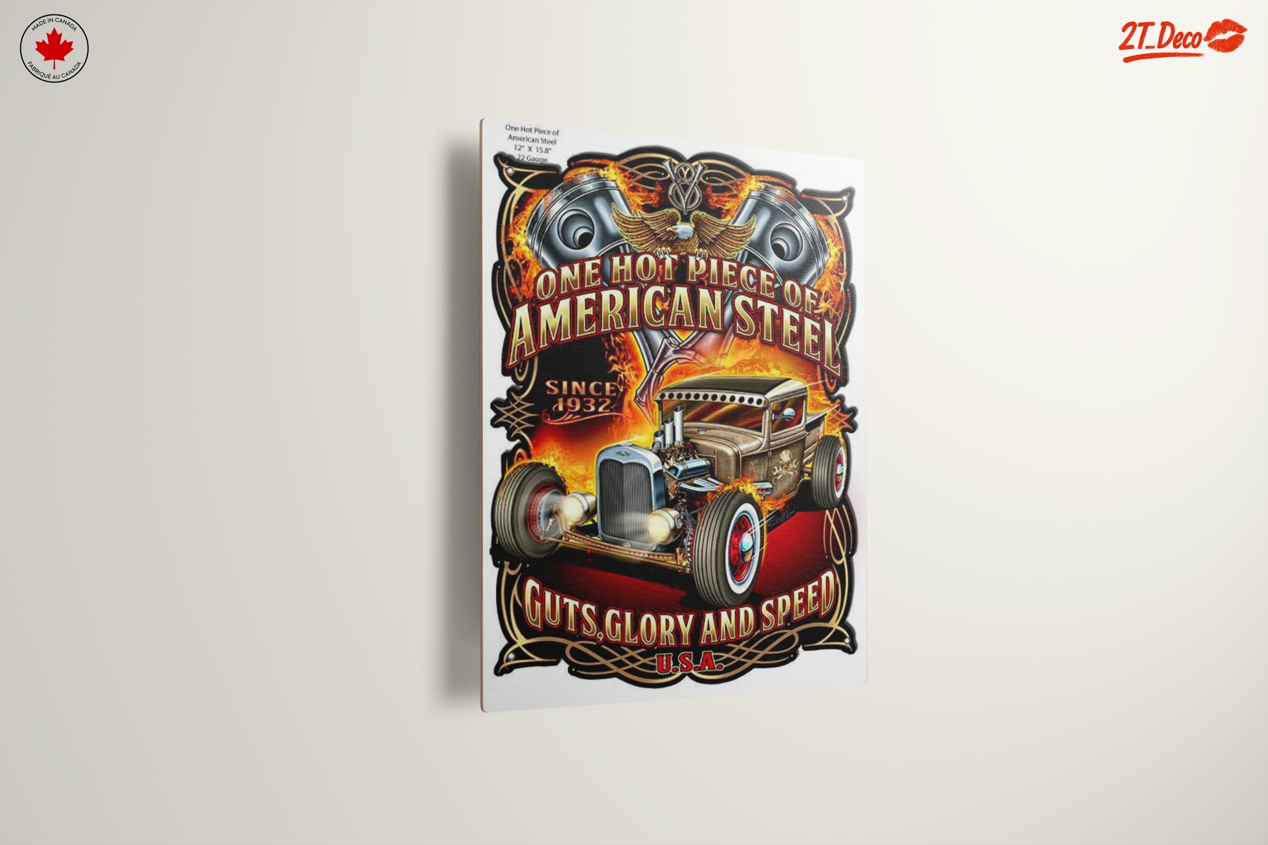 One Hot Piece of American Steel Retro Car Art - Image 13