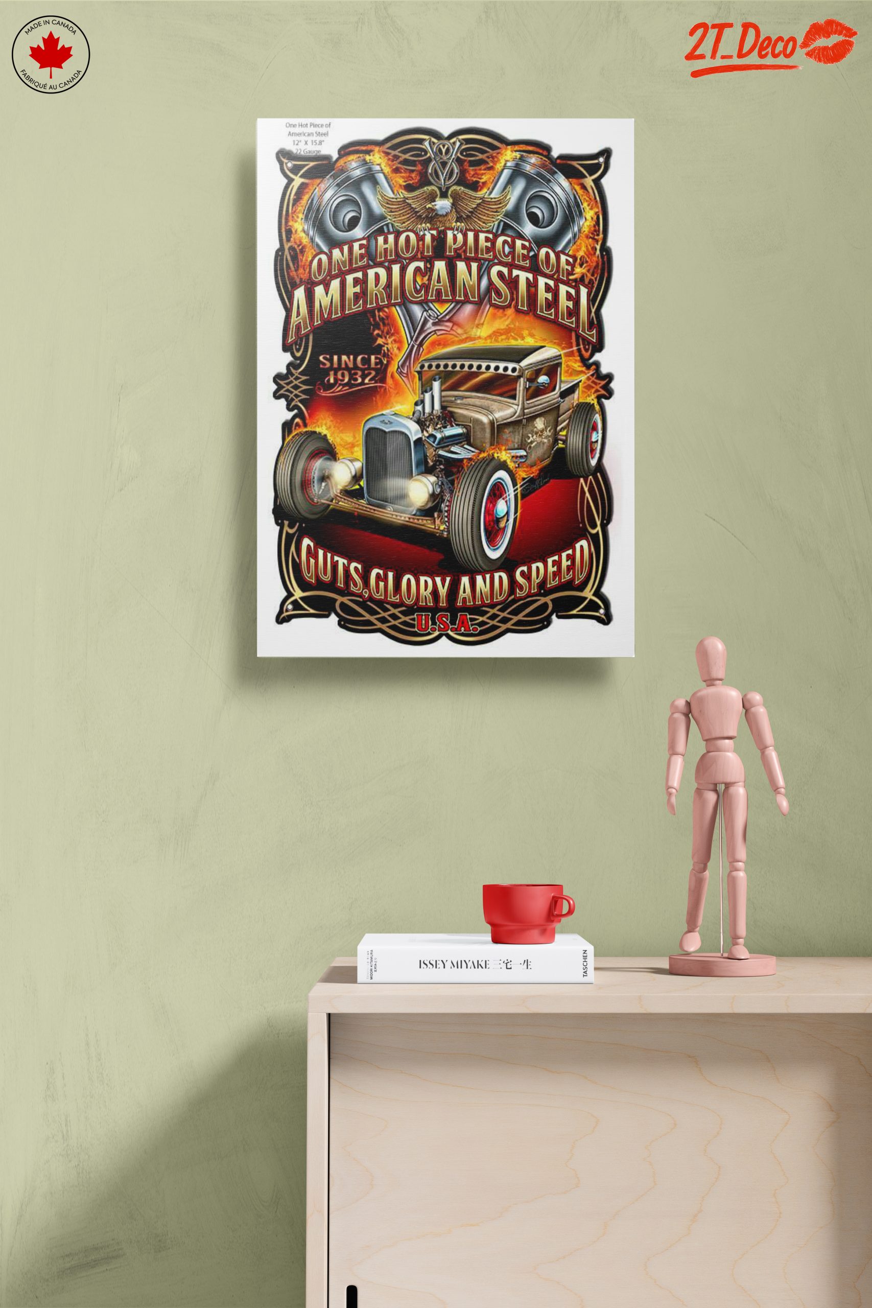 One Hot Piece of American Steel Retro Car Art - Image 14