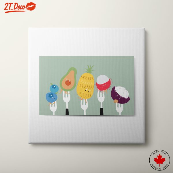 Playful Abstract Food Characters