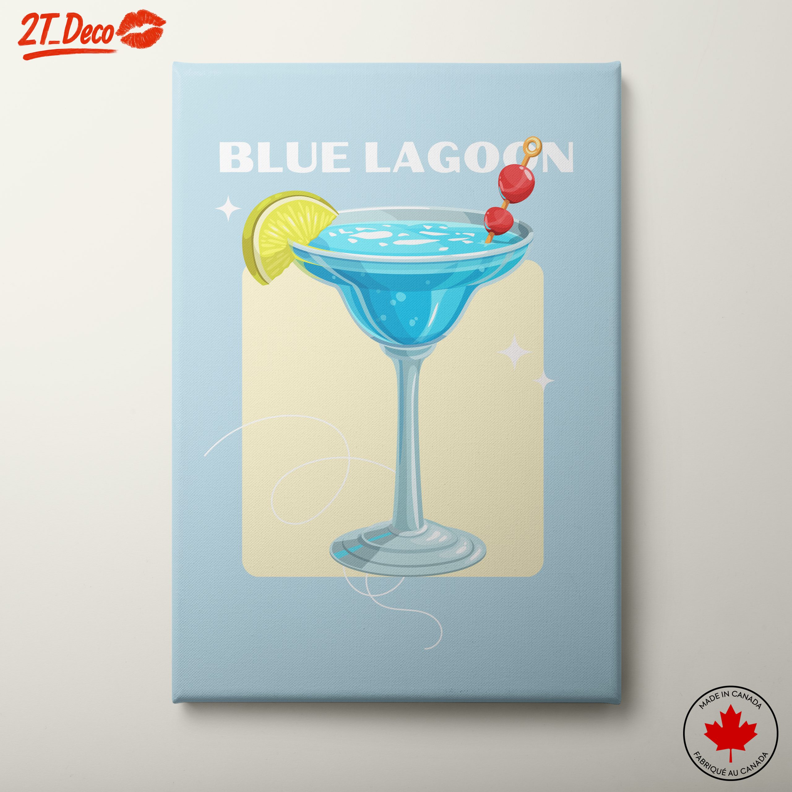 Blue Lagoon Cocktail Artwork