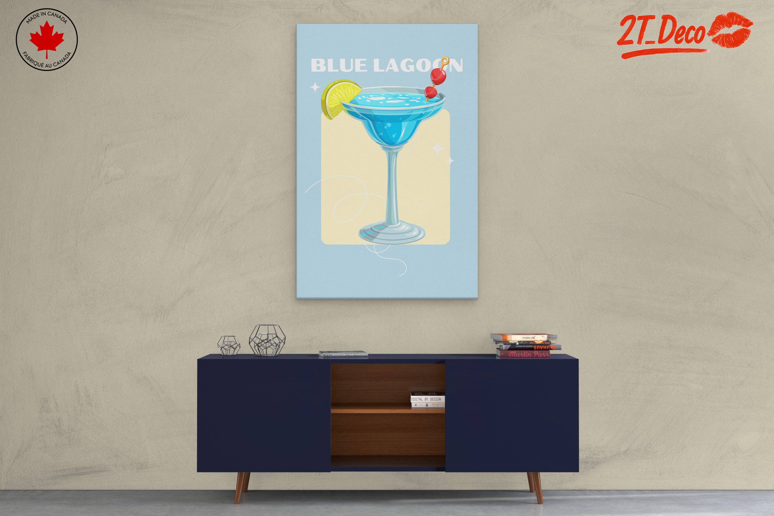 Blue Lagoon Cocktail Artwork - Image 3