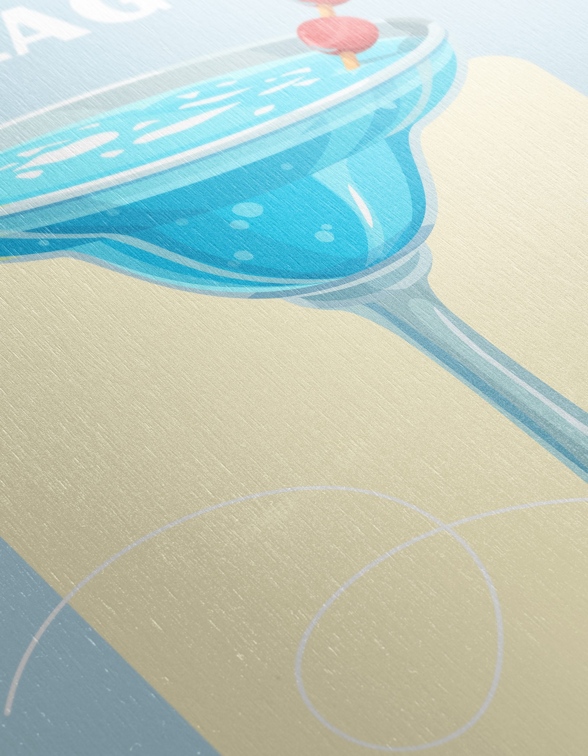 Blue Lagoon Cocktail Artwork - Image 12