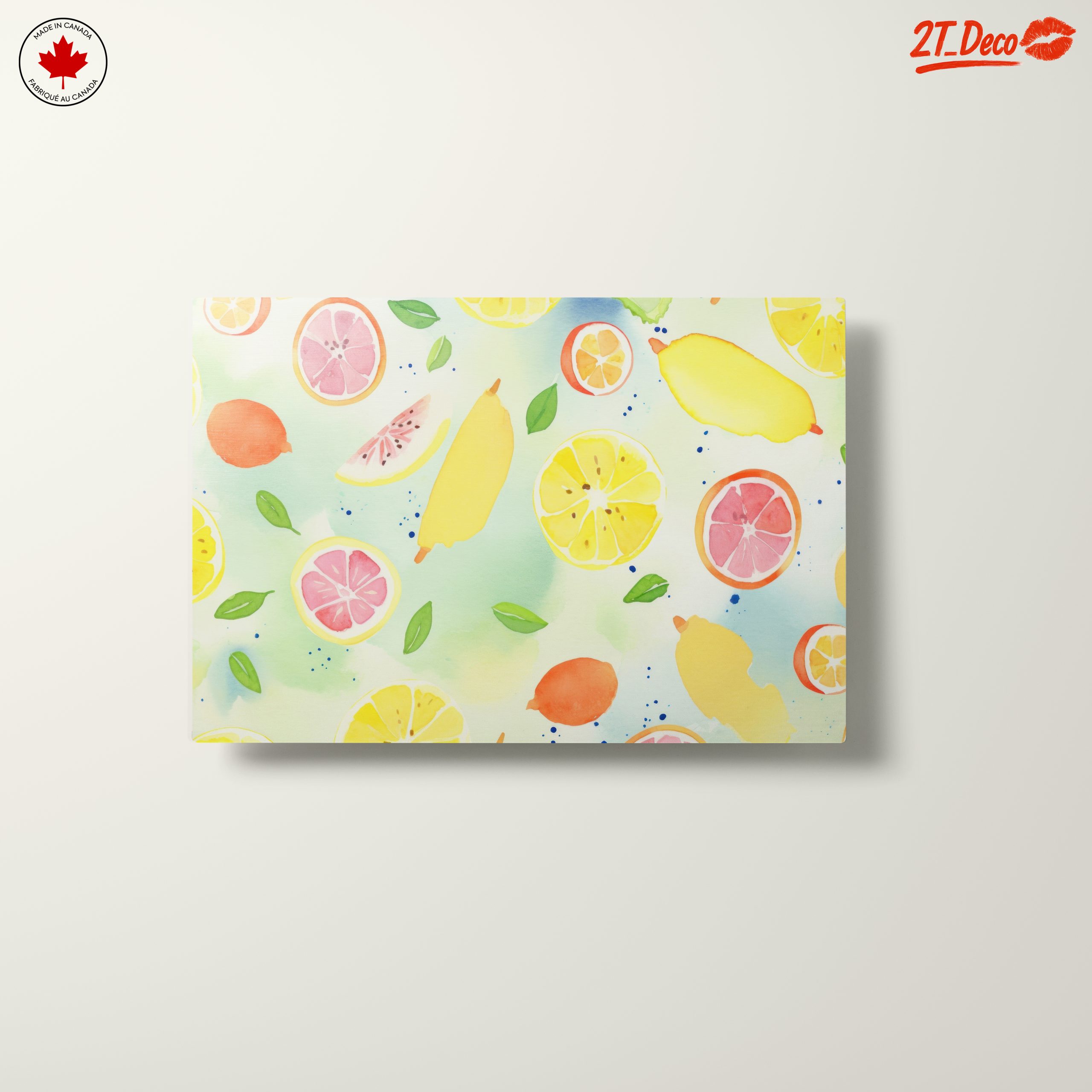 Colorful Abstract Citrus Fruit Art Design - Image 10