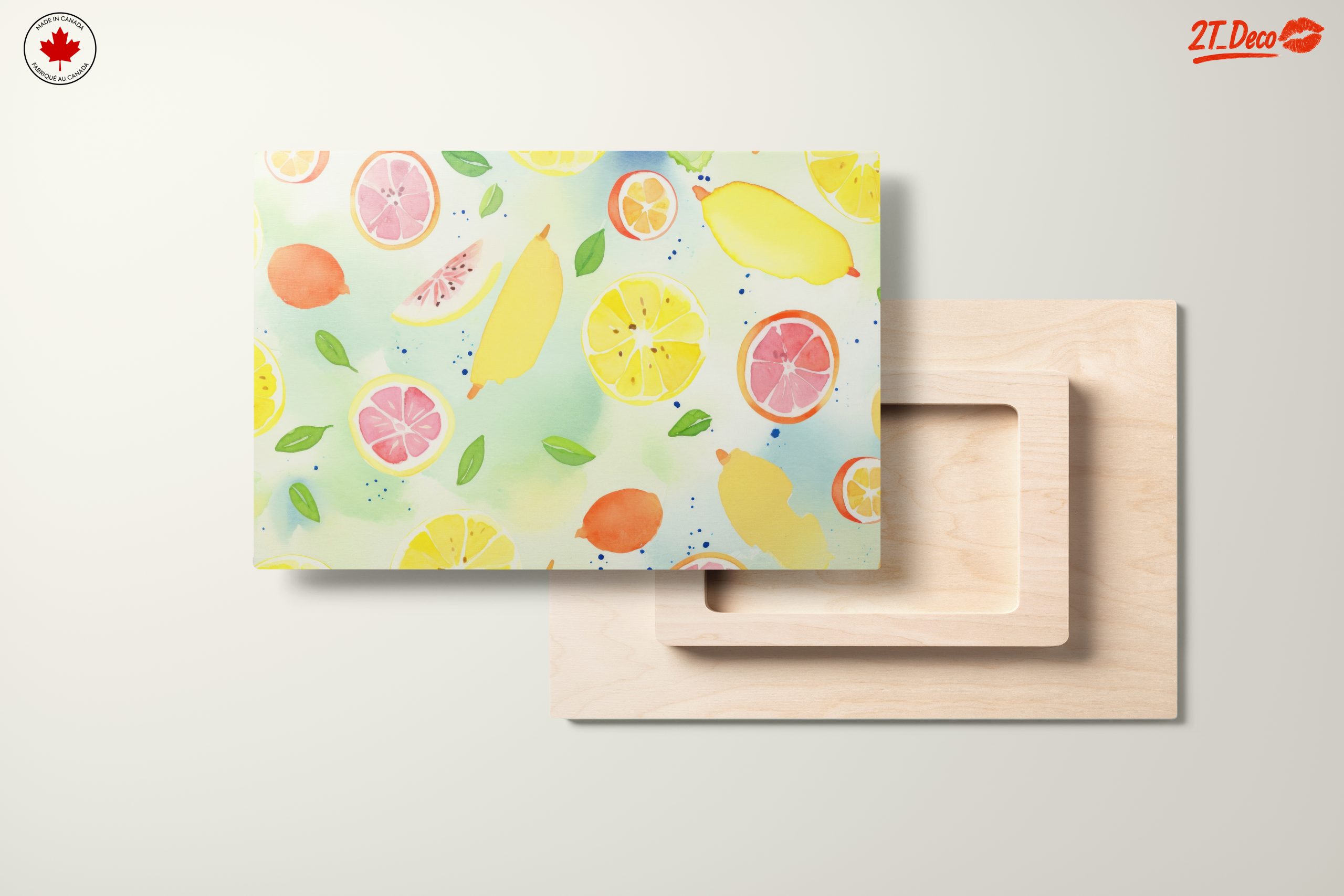 Colorful Abstract Citrus Fruit Art Design - Image 11