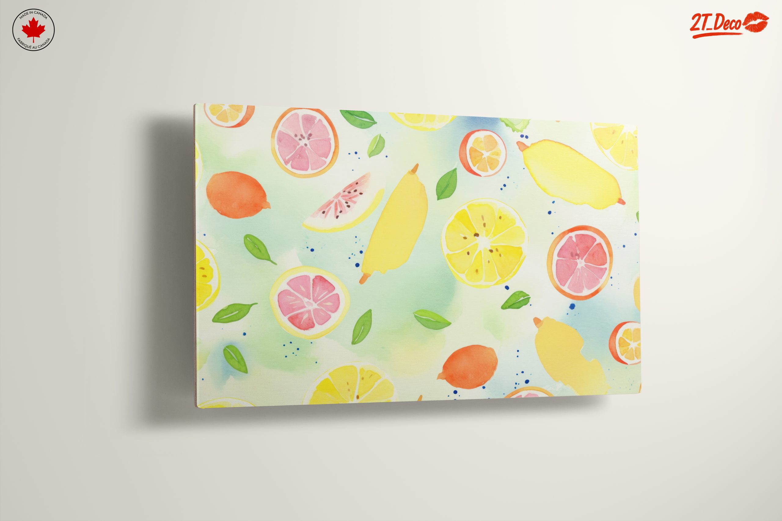 Colorful Abstract Citrus Fruit Art Design - Image 13