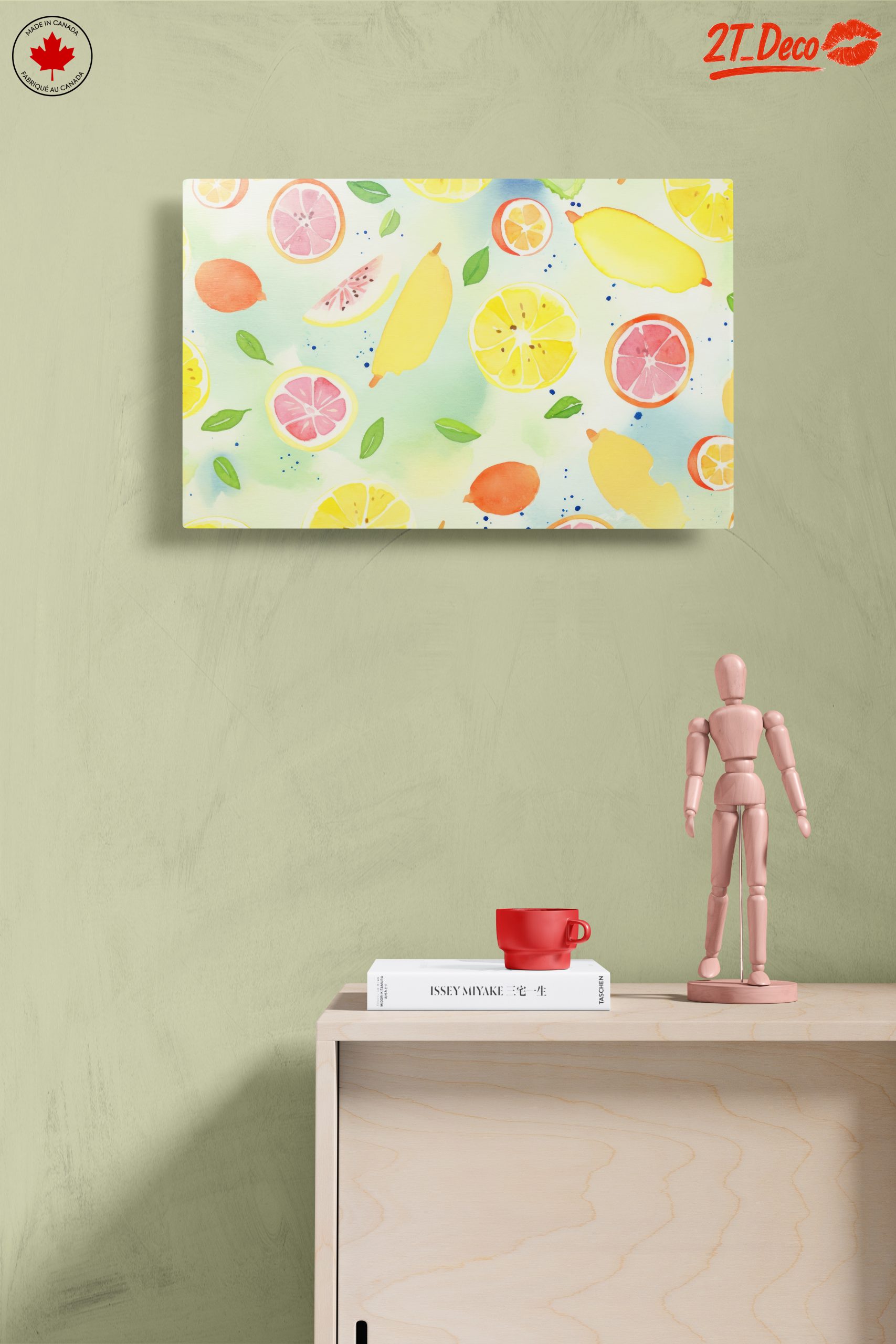 Colorful Abstract Citrus Fruit Art Design - Image 14