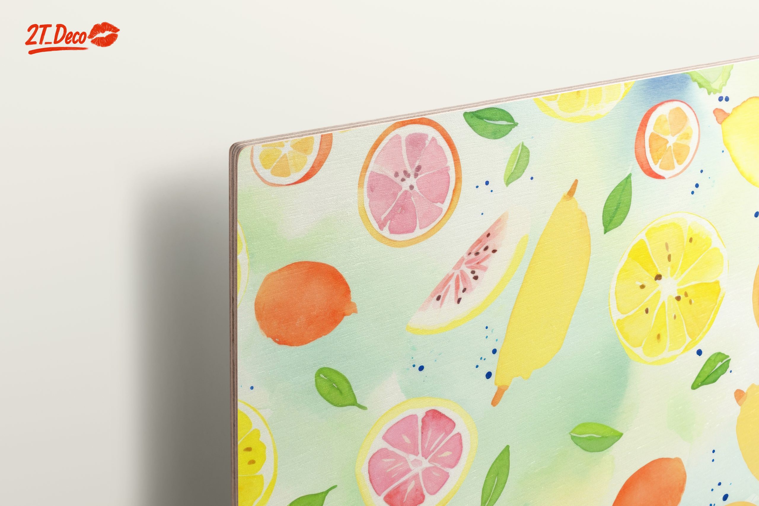 Colorful Abstract Citrus Fruit Art Design - Image 15