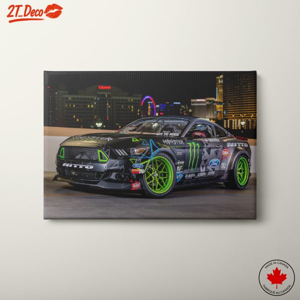 Modified Ford Mustang Night Scene