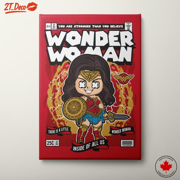 Wonder Woman Art Featuring Empowering Quote