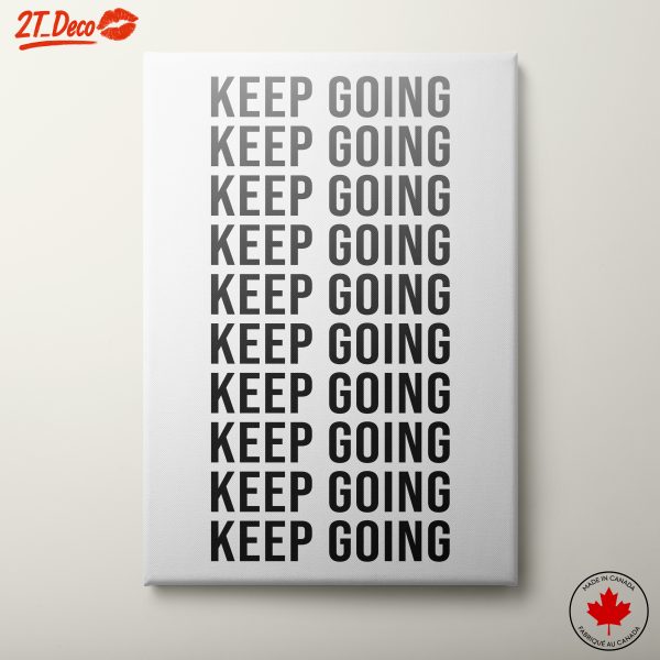 Keep Going Motivational Wall Art