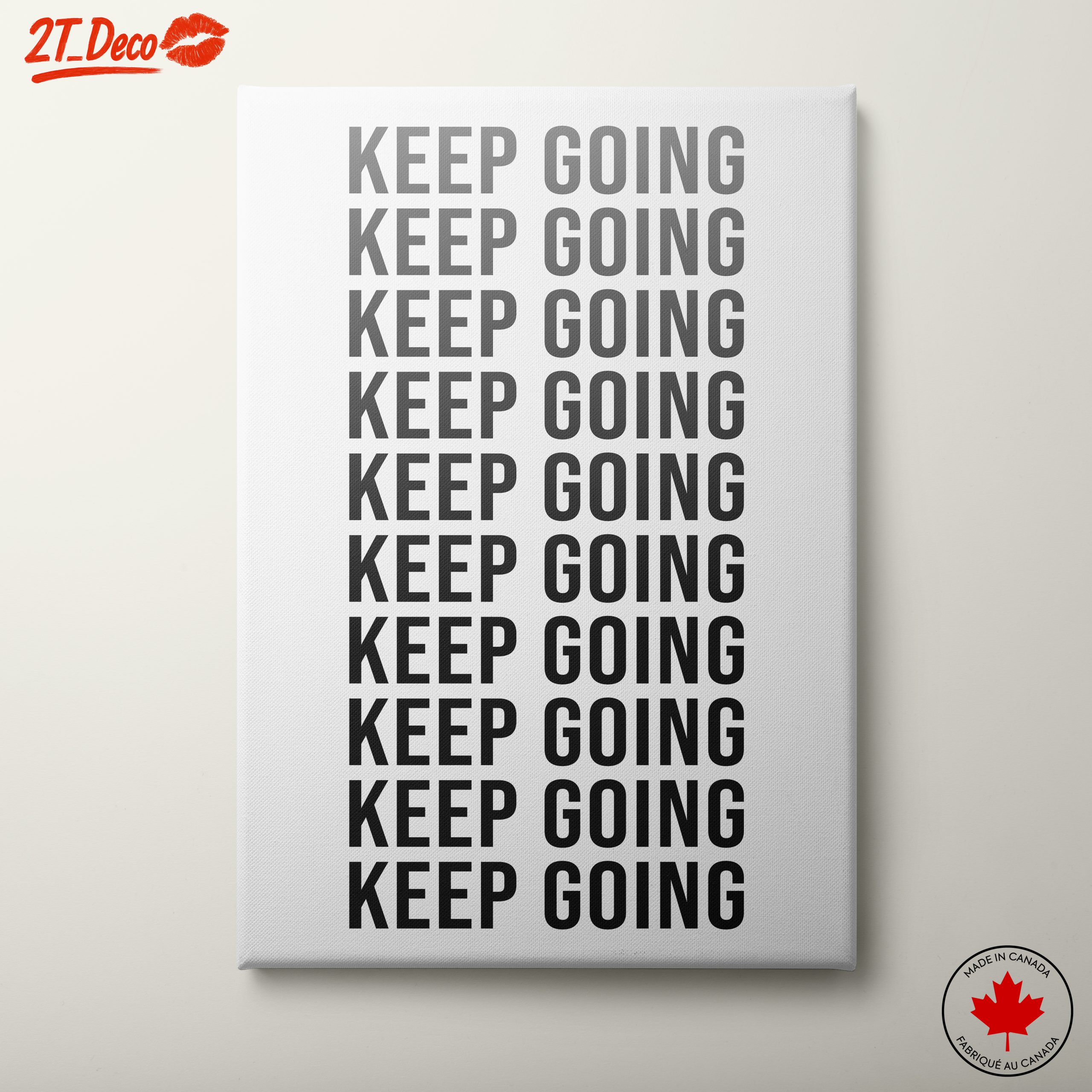 Keep Going Motivational Wall Art