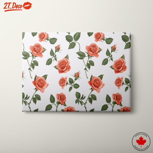 Botanical Rose Floral Art Design