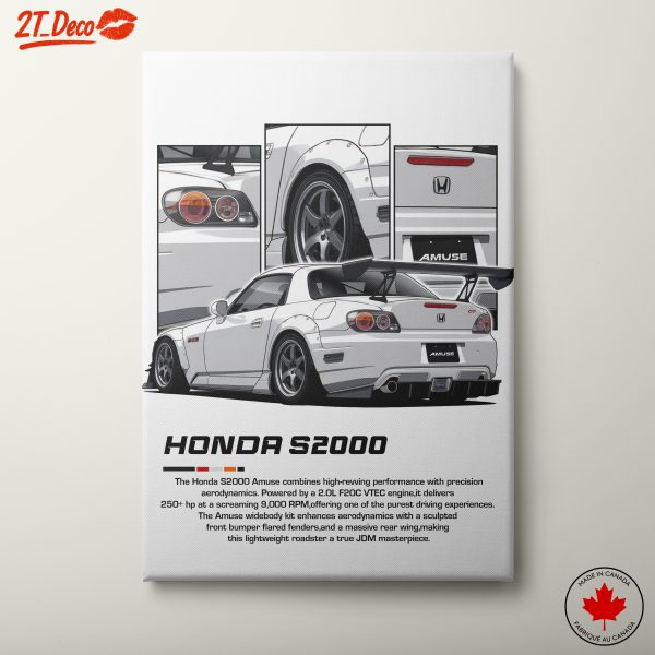 Dynamic Honda S2000 Car Poster