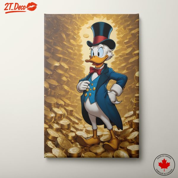 Scrooge McDuck Surrounded by Gold Coins 2