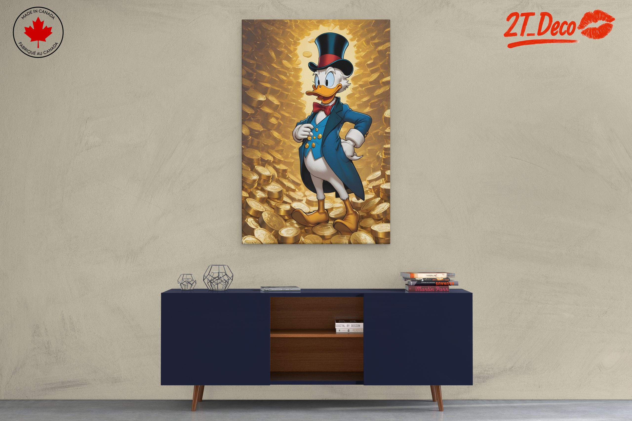 Scrooge McDuck Surrounded by Gold Coins 2 - Image 3