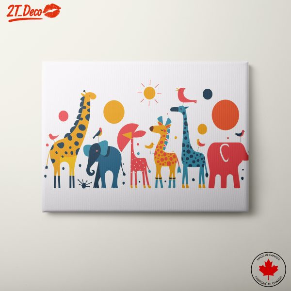 Colorful Whimsical Animal Art Illustration
