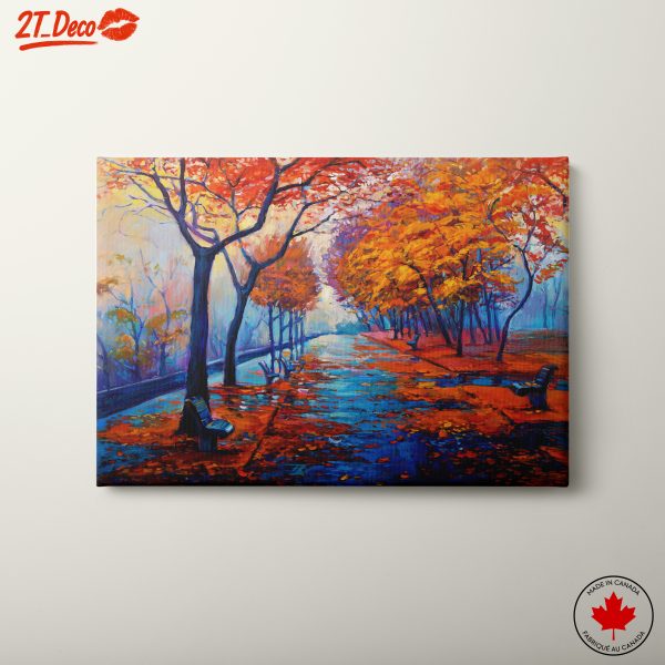 Vibrant Autumn Landscape with Reflections