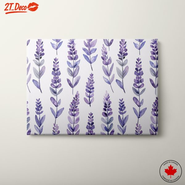 Lavender Botanical Leaf Art
