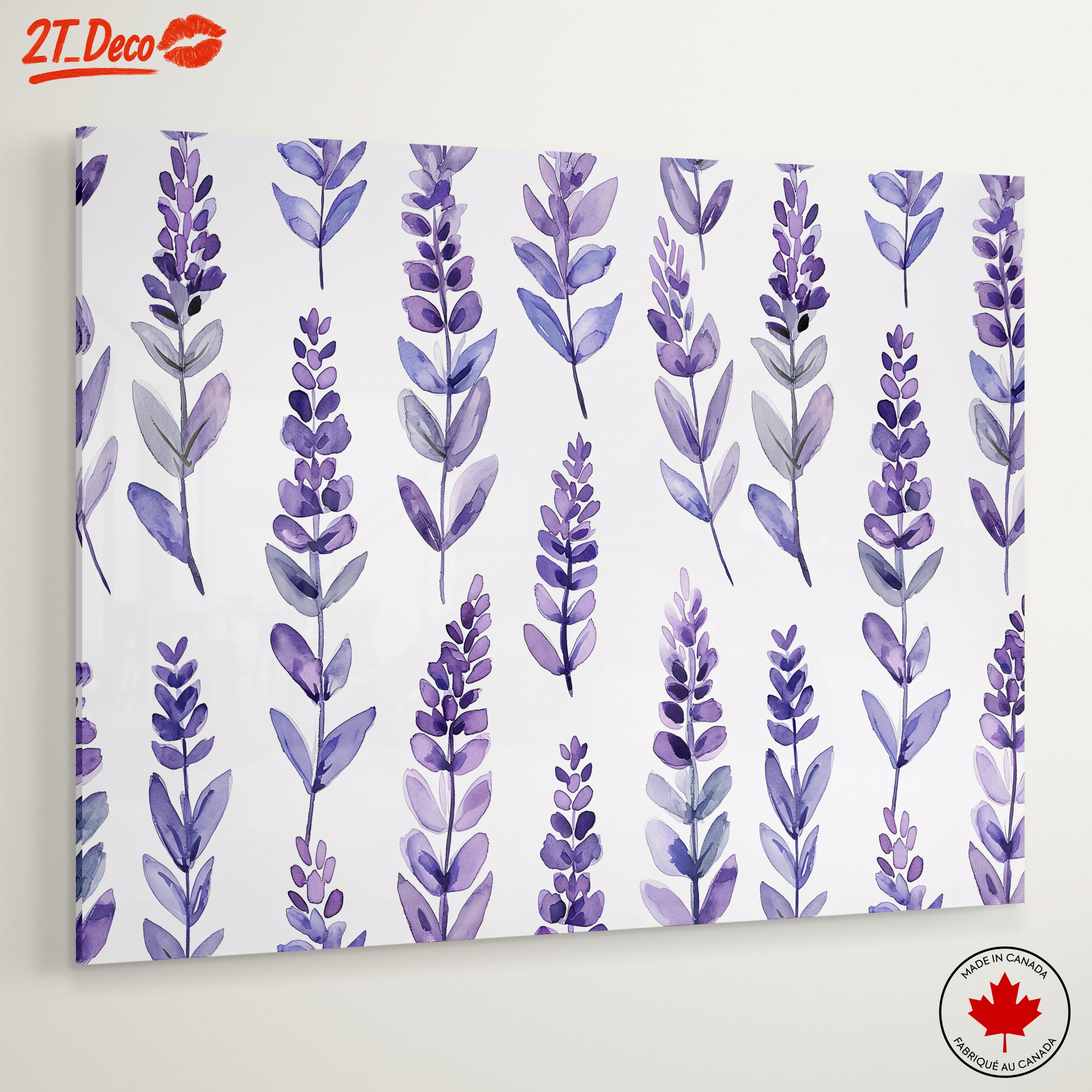 Lavender Botanical Leaf Art - Image 6